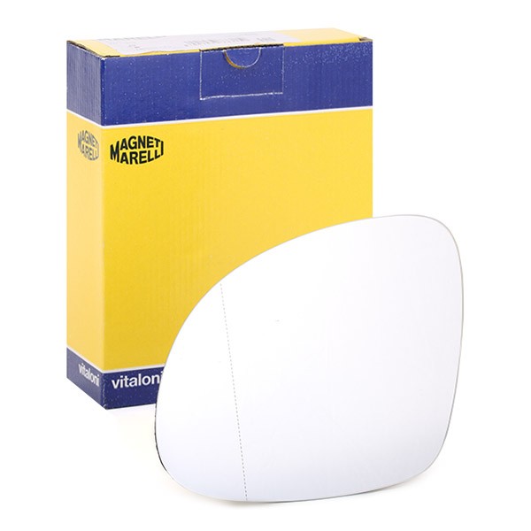 182209009100 MAGNETI MARELLI Side mirror glass SMART with holder, Left, Thermic