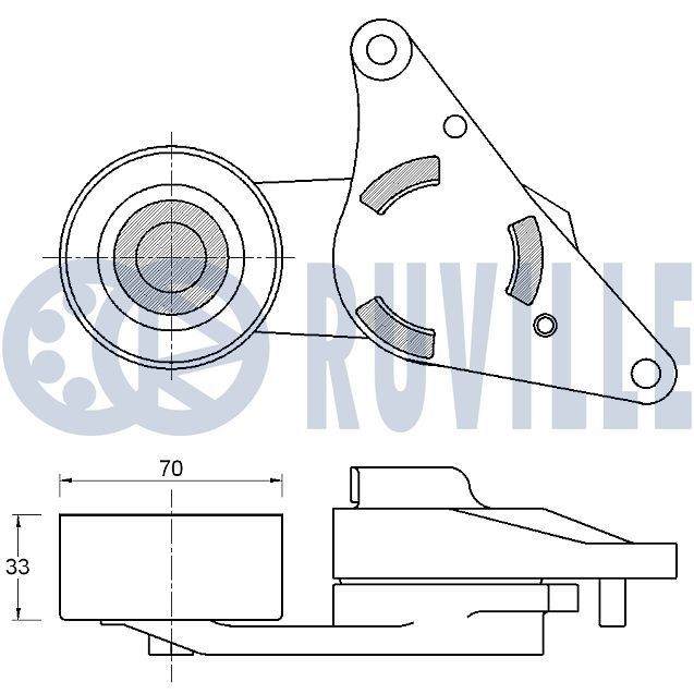 RUVILLE 58439 Tensioner pulley 25287 2A800