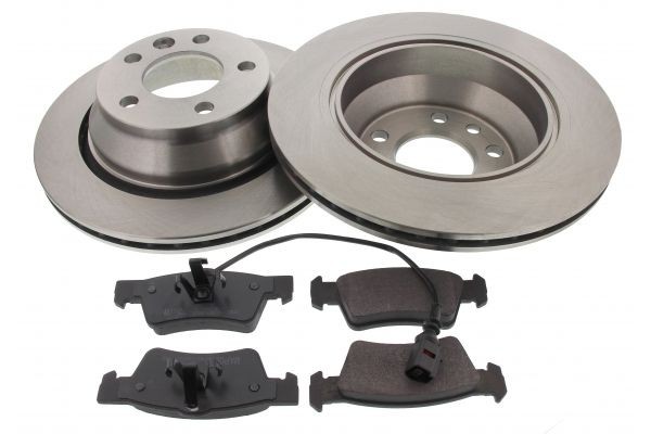 MAPCO Rear Axle, Vented, with anti-squeak plate, incl. wear warning contact Ø: 314mm, Brake Disc Thickness: 22mm Brake discs and pads 47778 buy