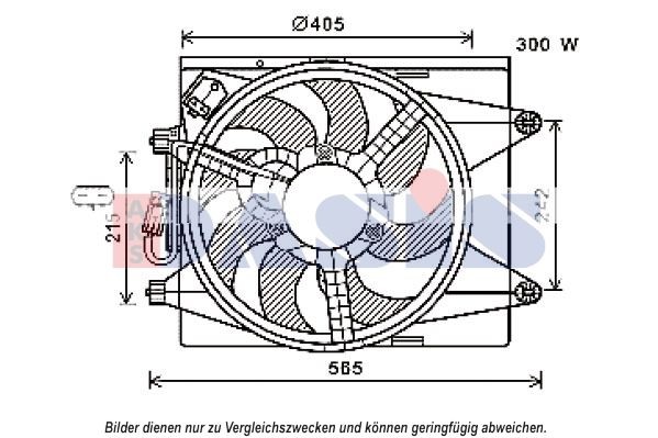 AKS DASIS 018014N Radiator cooling fan Lancia Ypsilon 3 1.2 69 hp Petrol 2013 price