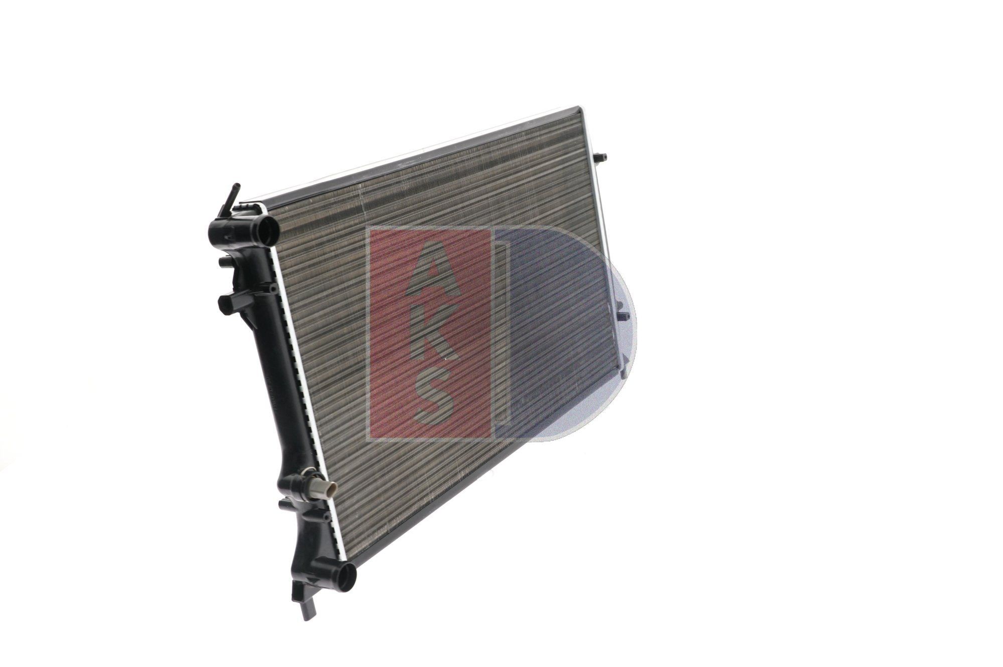 040049N Radiator 040049N AKS DASIS for vehicles with/without air conditioning, 650 x 416 x 34 mm, Manual Transmission, Mechanically jointed cooling fins
