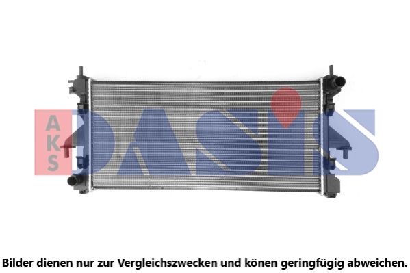 040054N Radiator 040054N AKS DASIS Aluminium, 353 x 3258 x 18 mm, Mechanically jointed cooling fins