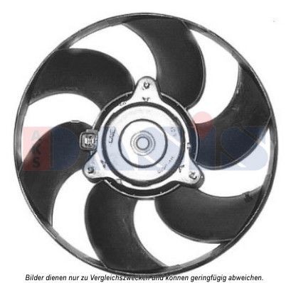 AKS DASIS 068043N Fan, radiator Ø: 320 mm, 12V, 200W, without radiator fan shroud