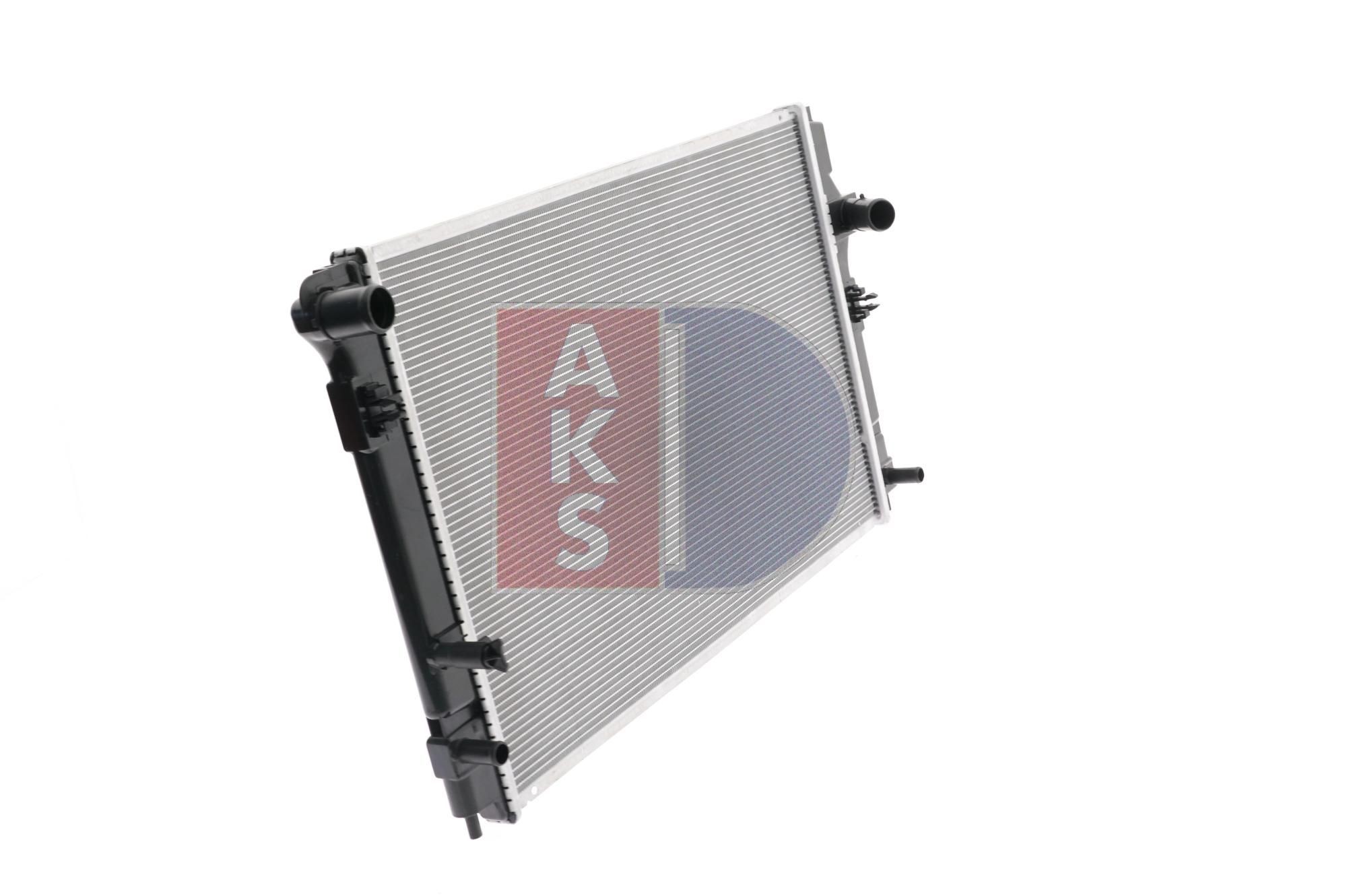 210255N Radiator 210255N AKS DASIS for vehicles with/without air conditioning, 600 x 426 x 16 mm, Automatic Transmission, Brazed cooling fins