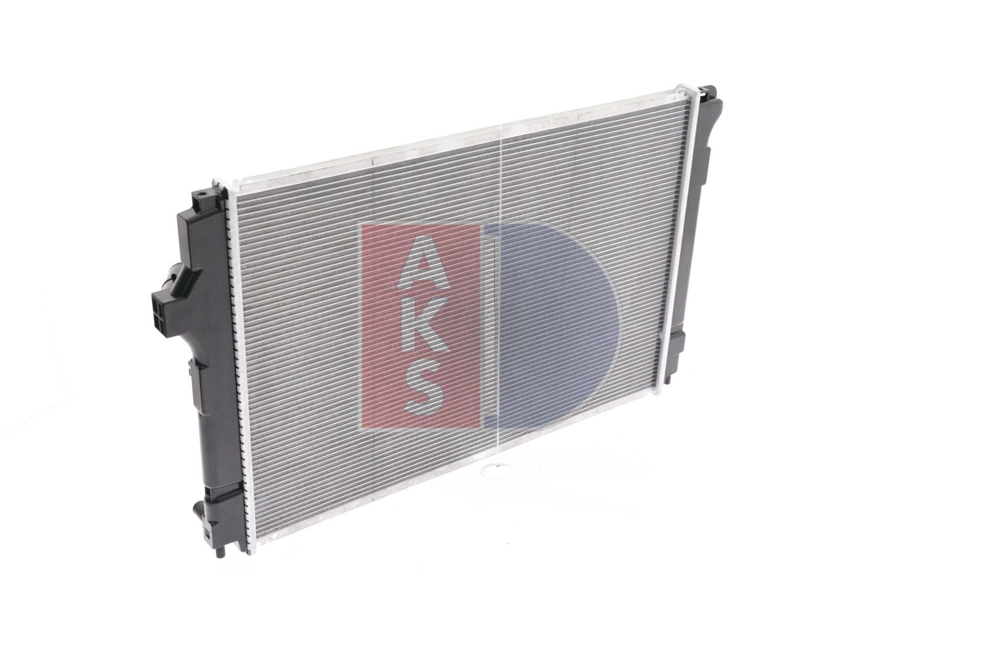 210255N Radiator 210255N AKS DASIS for vehicles with/without air conditioning, 600 x 426 x 16 mm, Automatic Transmission, Brazed cooling fins