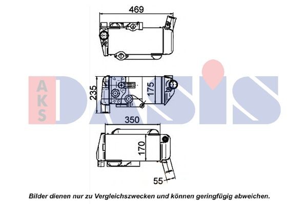 AKS DASIS 266003N Ölkühler, Retarder für DAF XF 95 LKW in Original Qualität