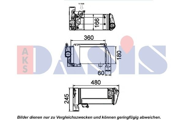 AKS DASIS 266004N Engine oil cooler 81.32560.0051