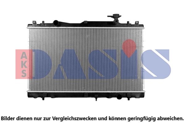 AKS DASIS 320055N Engine radiator Aluminium, 400 x 752 x 16 mm, Brazed cooling fins
