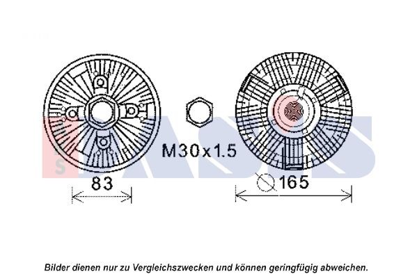 AKS DASIS Clutch, radiator fan 378036N buy
