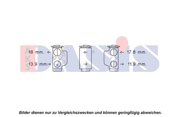 Volkswagen GOLF Ac expansion valve 7648572 AKS DASIS 840229N online buy