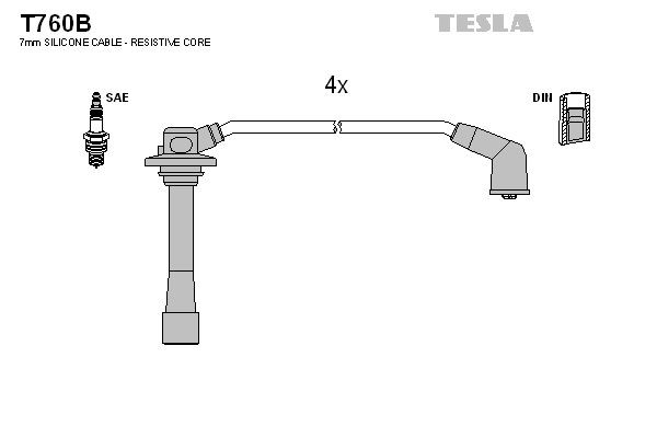 TESLA T760B Ignition Cable Kit