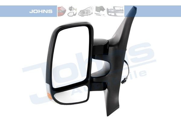 JOHNS 60 92 37-1 Wing mirror Left, Convex, with wide angle mirror