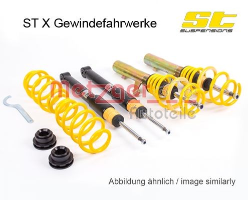 13240017 METZGER 113240017 Suspension kit, coil springs / shock absorbers Fiat Grande Punto 199 1.4 16V 95 hp Petrol 2007 price