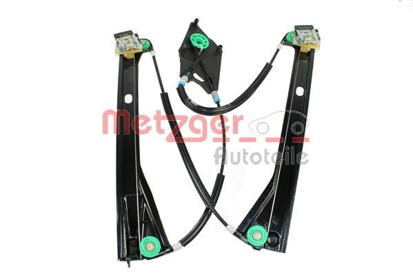METZGER 2160256 Window regulator Left Front, Operating Mode: Electric, without electric motor