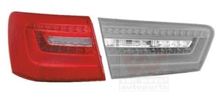 VAN WEZEL Rear tail light left and right AUDI A6 Saloon (4G2, 4GC, C7) new 0342935