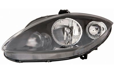 VAN WEZEL 4940963 Headlight Left, H7, H1, Crystal clear, for right-hand traffic, without motor for headlamp levelling, PX26d