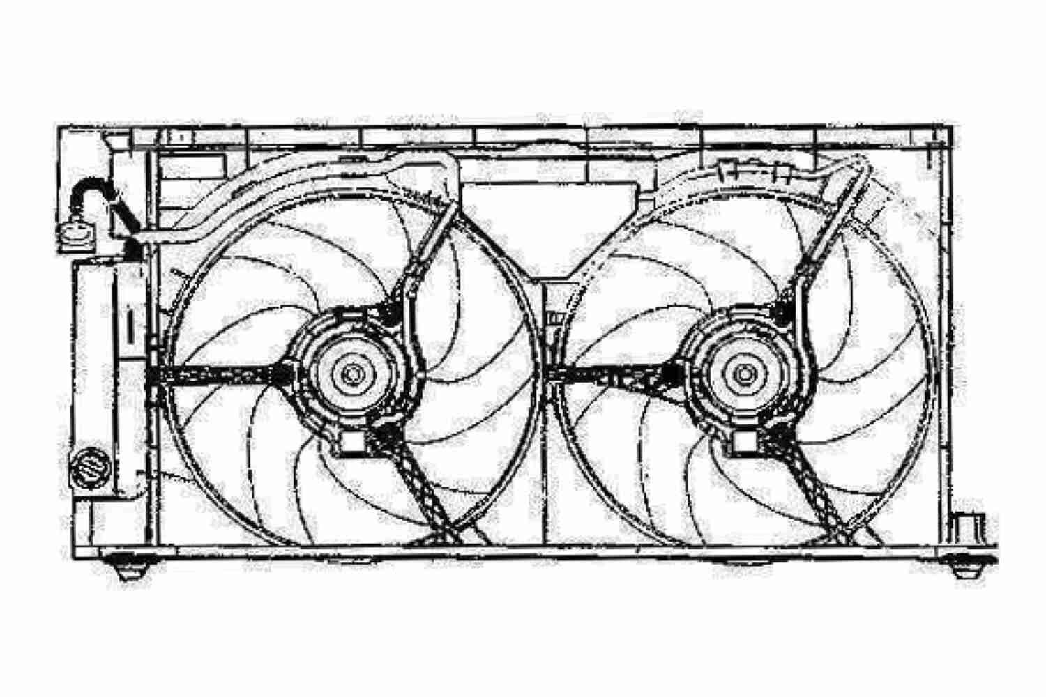 Original V22-01-1761 VEMO Cooling fan CITROËN
