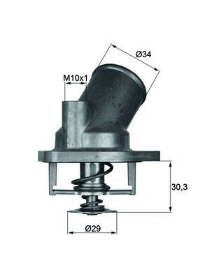 Great value for money - MAHLE ORIGINAL Engine thermostat TI 2 92