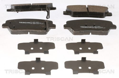 TRISCAN with acoustic wear warning, not prepared for wear indicator Height: 48,4mm, Width: 117mm, Thickness: 15,2mm Brake pads 8110 43042 buy