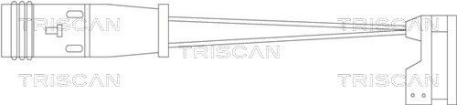 TRISCAN 811510010 Brake pad wear sensor A 639 540 15 17