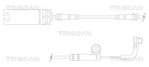 TRISCAN 8115 11026 Warning Contact Set, brake pad wear