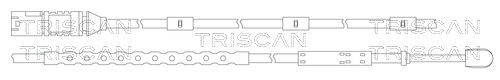 TRISCAN Warning Contact Set, brake pad wear 8115 11064 buy