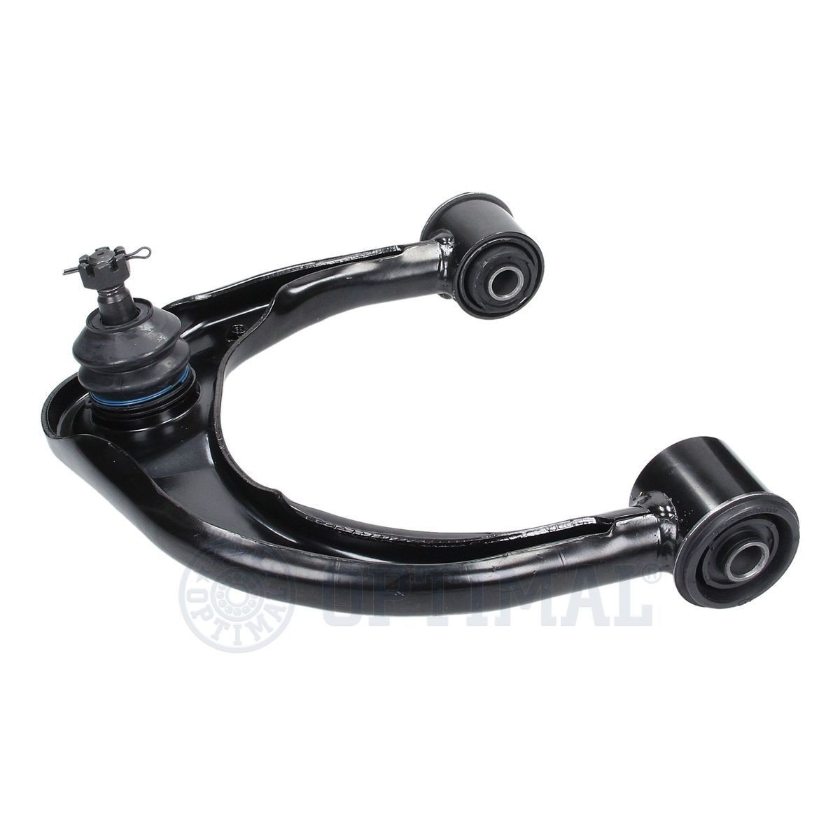OPTIMAL G6-1418 Suspension arm with ball joint, with rubber mount, Front Axle, Left, Upper, Control Arm, Sheet Steel