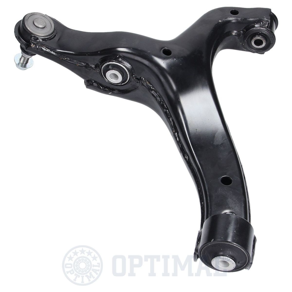 OPTIMAL G6-1422 Suspension arm with ball joint, with rubber mount, Lower, Front Axle, Left, Control Arm, Sheet Steel, Cone Size: 20,7 mm