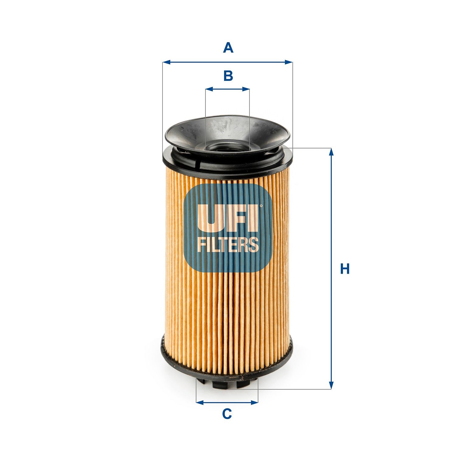 UFI Innendurchmesser 2: 21, 39,5mm, Ø: 70mm, Höhe: 125, 125,0mm Ölfilter 25.092.00 kaufen