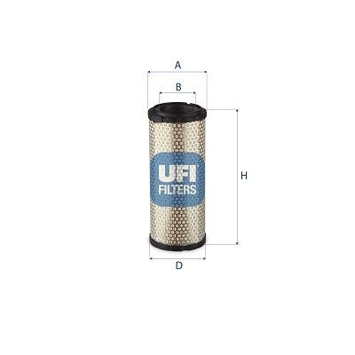 UFI 276, 276,0mm, 104mm Height: 276, 276,0mm Engine air filter 27.A02.00 buy