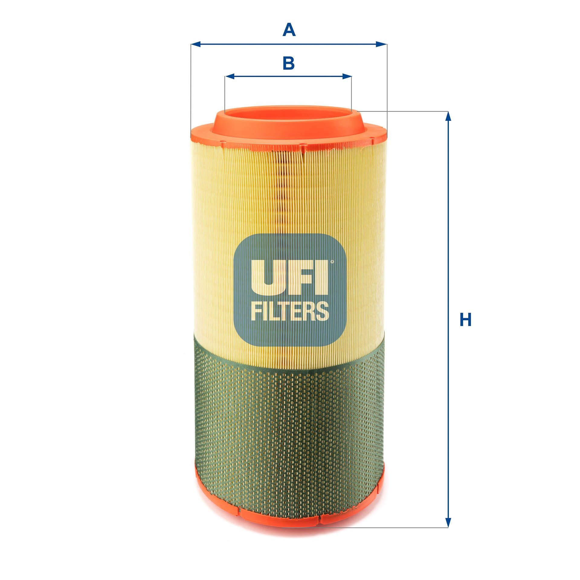 UFI 531mm, 170mm, 265mm, Filtereinsatz Länge: 265mm, Breite: 170mm, Höhe: 531mm Luftfilter 27.A50.00 kaufen