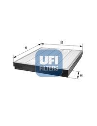 UFI 30.373.00 Air filter 78mm, 563mm, 626mm, Filter Insert