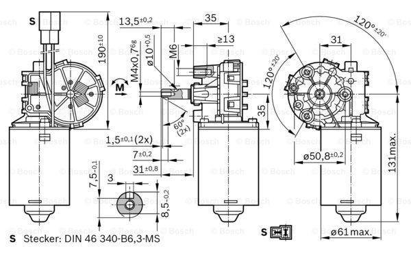 F006B20099 Electric Motor CHP BOSCH