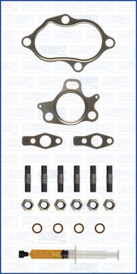 JTC11745 AJUSA Turbocharger gasket DODGE with studs, syringe with oil, with gaskets/seals