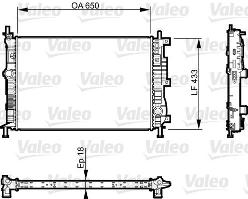 VALEO 735555 Radiator OPEL Astra L Hatchback (C02) 1.2 131 hp Petrol 2022 price