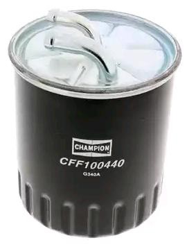 CHAMPION CFF100440 Filtro carburante Filtro per condotti/circuiti, senza separatore acqua, senza raccordo per sensore acqua, 10mm, 9,5mm