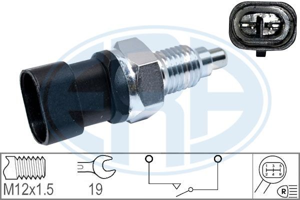 ERA without cable Number of pins: 2-pin connector, Spanner Size: 19 Switch, reverse light 330244 buy