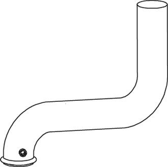 DINEX Length: 588mm, Centre, 127mm, with upward exhaust pipe, Euro 5, 127mm Exhaust Pipe 68519 buy