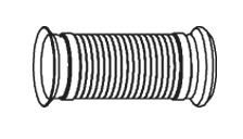 DINEX Length: 280 mm Corrugated Pipe, exhaust system 82271 buy