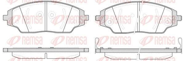 Chevrolet COBALT Brake pad set REMSA 1537.02 cheap