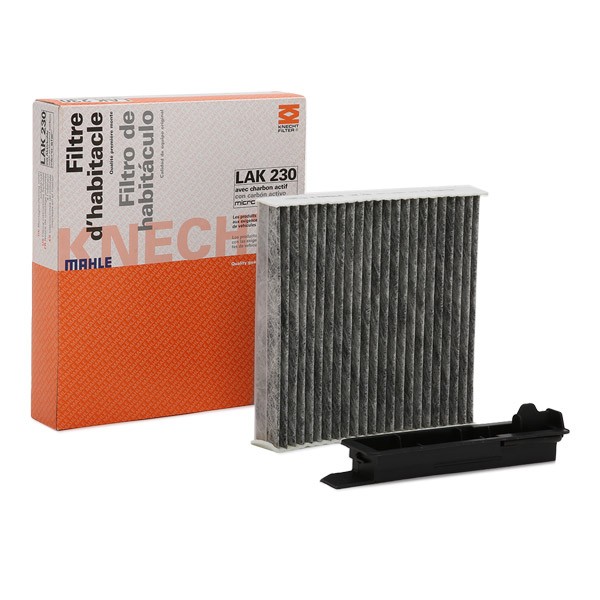 70573057 MAHLE ORIGINAL Activated Carbon Filter, 181,0 mm x 181 mm x 43,0 mm Width: 181mm, Height: 43,0mm, Length: 181,0mm Cabin filter LAK 230 buy