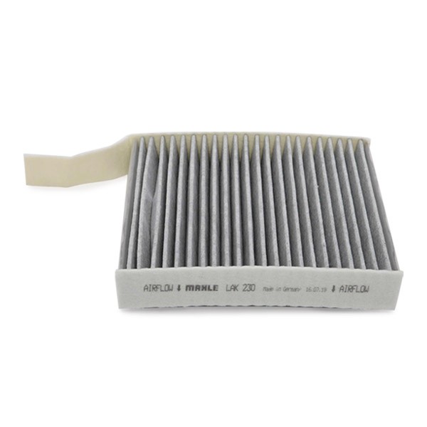 MAHLE ORIGINAL LAO 230 Air conditioner filter Activated Carbon Filter, 181,0 mm x 181 mm x 43,0 mm