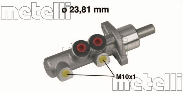 05-0259 METELLI Brake master cylinder AUDI D1: 23,81 mm, Aluminium