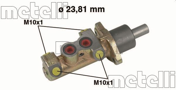 Great value for money - METELLI Brake master cylinder 05-0325