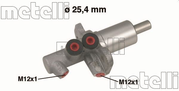 METELLI D1: 25,40 mm, Aluminium Master cylinder 05-0546 buy