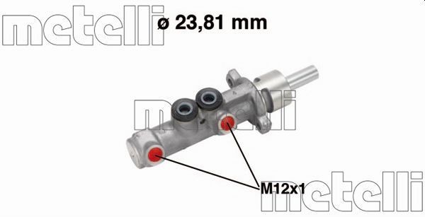 Opel MERIVA Master cylinder 7668811 METELLI 05-0572 online buy