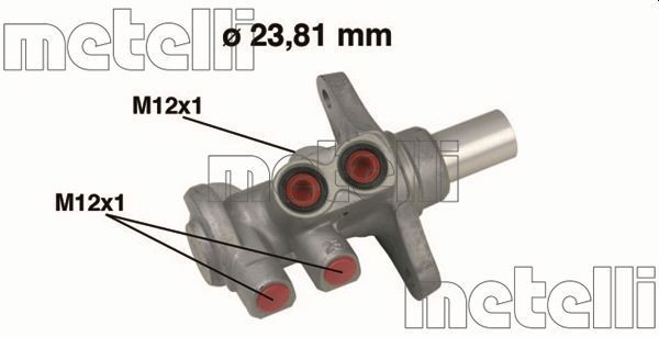 Great value for money - METELLI Brake master cylinder 05-0639