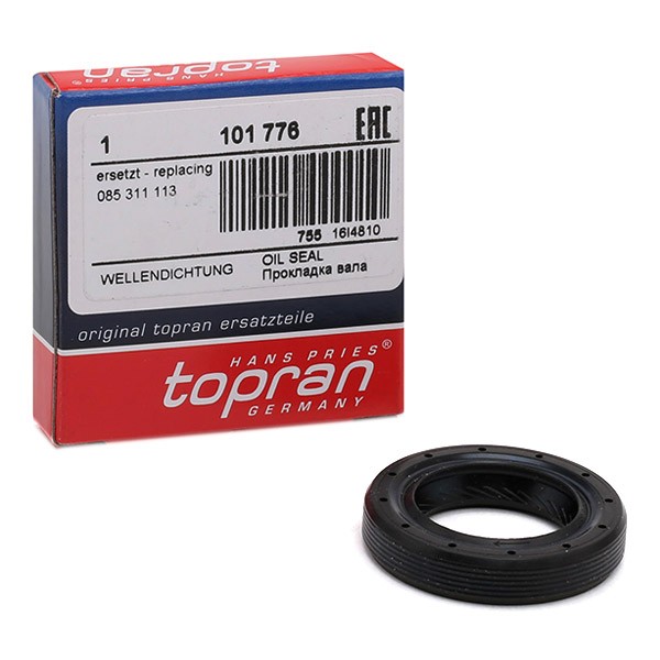101 776 001 TOPRAN 101776 Seal, drive shaft Touran Mk1 1.9 TDI 105 hp Diesel 2010 price