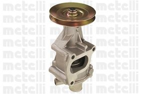 METELLI 24-0451 Water pump with seal, with lid, Mechanical, Grey Cast Iron, Water Pump Pulley Ø: 104 mm, for v-ribbed belt use