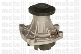 METELLI 24-0671 Water pump without lid, with seal ring, Mechanical, Grey Cast Iron, for v-ribbed belt use